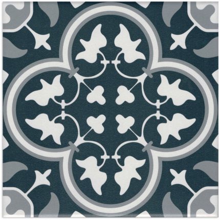 Salisbury Dark Blue Matt Tile 200x200