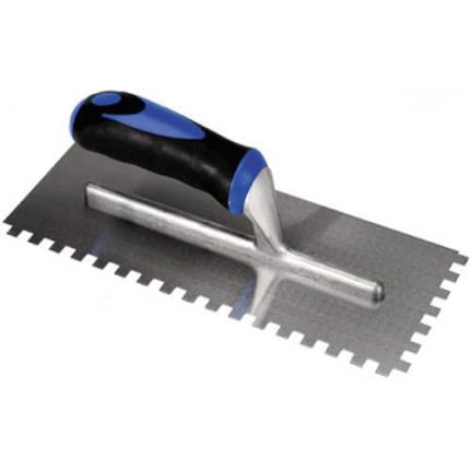 Bright Steel Notched Adhesive Trowel 10mm (CLEARANCE)