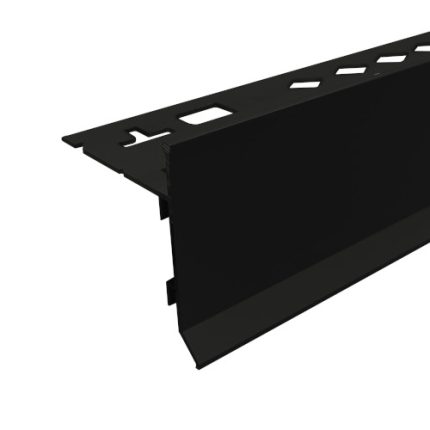 Balcony Aluminium Tile Trim 10mm x 3m (Gloss Black)