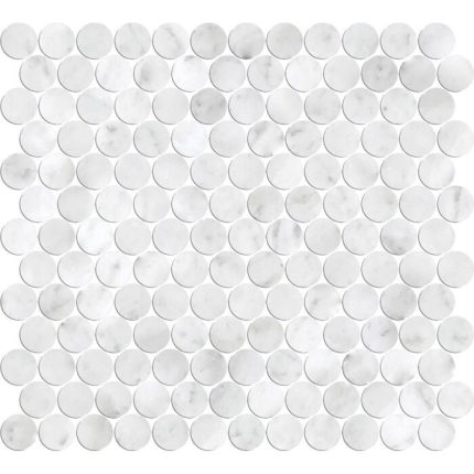 Artemis Carrara White Penny Round Honed
