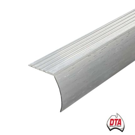 Stair Nosing Trim Hammer Finish 30.8mm x 3.3m (Matt Silver)