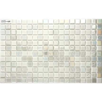 Betsan Alves Blend White Glass Mosaic 25mm x 25mm