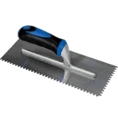 Bright Steel 3mm V Notch Adhesive Trowel