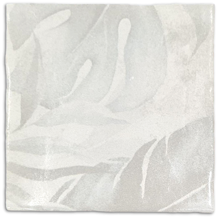 Brume Cotton White Satin Decor Wall Tile 130x130