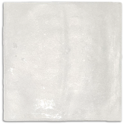 Brume Cotton White Satin Wall Tile 130x130