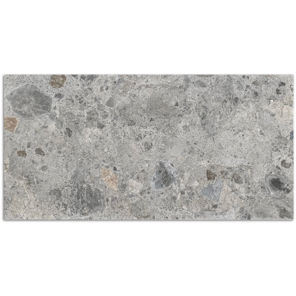 Bedrock Mid Grey Matt Tile 300x600