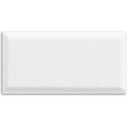 Bevelled Gloss White Wall Tile 100x200