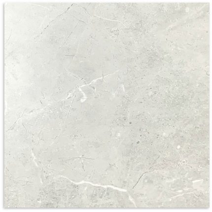 Bora Light Grey Matt Tile 600x600