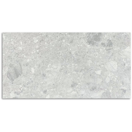 IN/OUT Breccia Light Grey Matt Tile 300x600