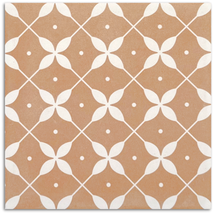 Craft Art Leaf Cotto Matt Tile 200x200