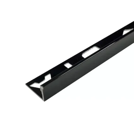 L Angle Aluminium Trim 18.5mm x 3m (Gloss Black)