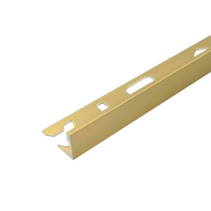 L Angle Aluminium Trim 10mm x 3m (Matt Gold)