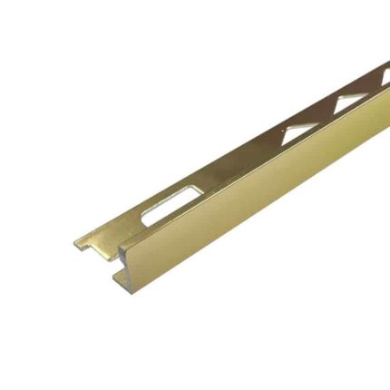 L Angle Aluminium Trim 10mm x 3m (Bright Gold)