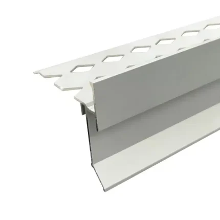Balcony Trim With Weep Hole 10mm x 3m (Matt Silver)