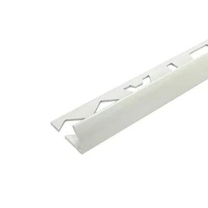 Round Aluminum Tile Trim 6mm x 3m (White)