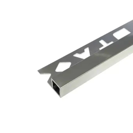 Box Square Edge Aluminum Trim 6mm x 3m (Bright Silver)