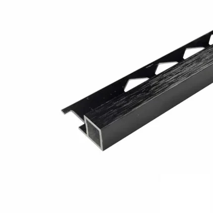 Box Square Edge Aluminum Trim 8mm x 3m (Brushed Black)