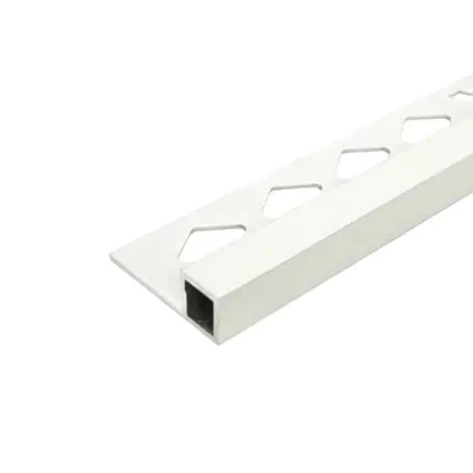 Box Square Edge Aluminum Trim 8mm x 3m (Gloss White)