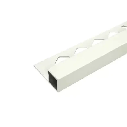 Box Square Edge Aluminum Trim 6mm x 3m (Matt White)