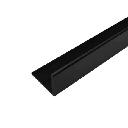 L Angle UNPERFORATED 32mm x 32mm @ 1.5mm Thick - 3metre (Matt Black)