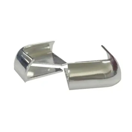 Round Aluminum Tile Trim Corners 6mm Pk 2 (Bright Silver)
