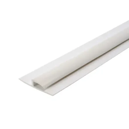 PVC Vinyl Transition White Wall Trim 9.6mm x 3m