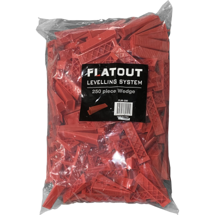 Flatout Levelling System Wedges (250 Pack)