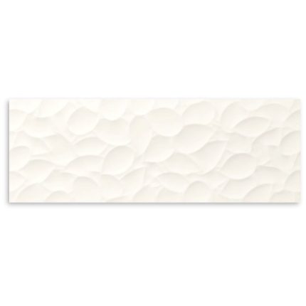 Genesis Leaf White Matt Wall Tile 350x1000