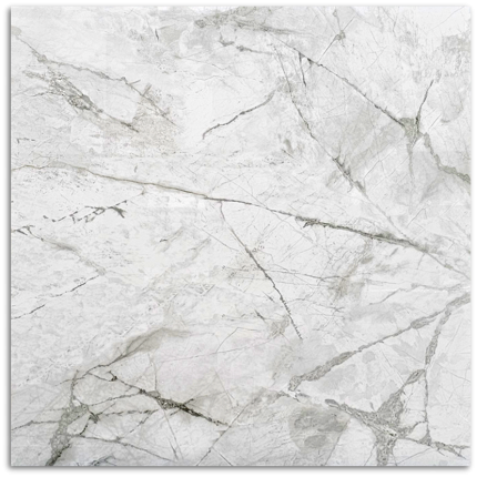 Invisible White Polished Tile 600x600