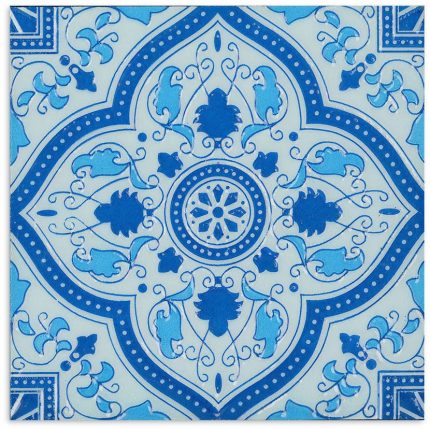 Morocco Persian Blue Gloss Tile 200x200