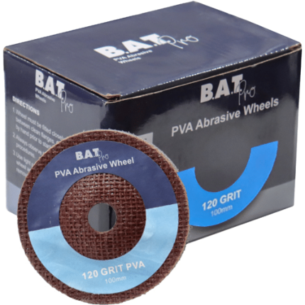BATpro PVA Abrasive wheels 120 Grit 10 pack