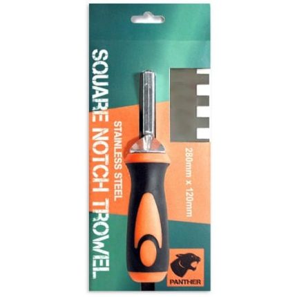 Panther Stainless Steel Adhesive Trowel (12mm)