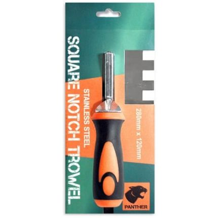 Panther Stainless Steel Adhesive Trowel (15mm)