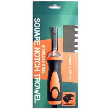 Panther Stainless Steel Adhesive Trowel (8mm)