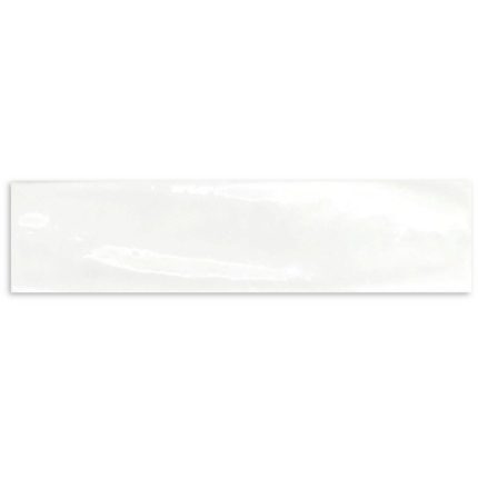 Razor White Gloss Wavy Wall Tile 75x300