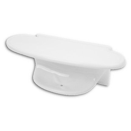 Roberts Design Combo Ceramic Shelf 100mm x 200mm (Gloss White)