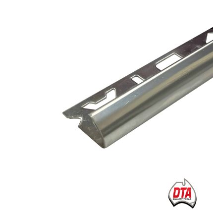 Round Edge Stainless Steel Tile Trim G304 12mm x 3m