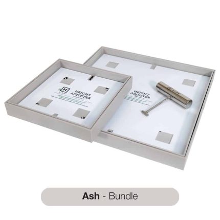 Hide Skimmer Lid Kit 342mm & Access Cover 206mm - Polymer Ash (Inlay 25-32mm)