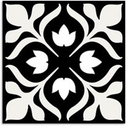 Peppa Adelphi Black Tile 200x200