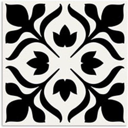 Peppa Adelphi Black Light Tile 200x200
