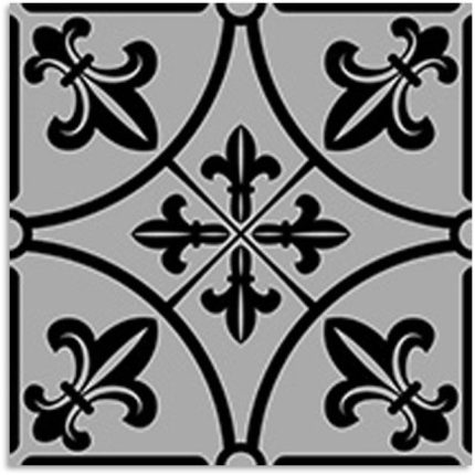 Peppa Capital Black Ash Tile 200x200