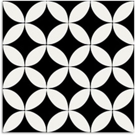 Peppa Regent Black Tile 200x200