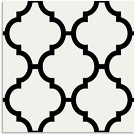 Peppa Caesar Black Light Tile 200x200