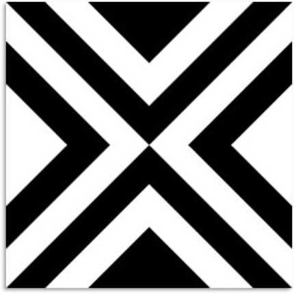 Peppa Icarus Black Tile 200x200