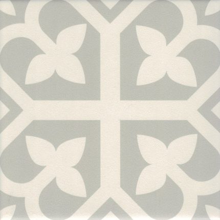 Picasso Bloom Grey Matt Tile 200x200