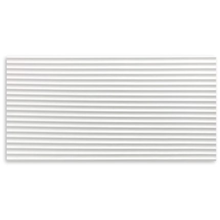 Micro Fluted White Matt Wall 300x600