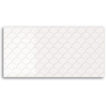 Infinity Fanfare Ancient White (Gloss) Wall Tile 300x600