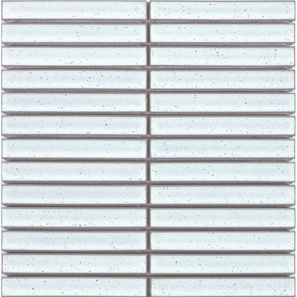 Finger Speckle White Gloss Mosaic 20x145