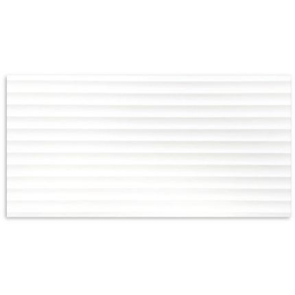 Fluted Matt White Wall 300x600