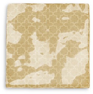 Silhouette Incise Mild Mustard Gloss Wall Tile 130x130